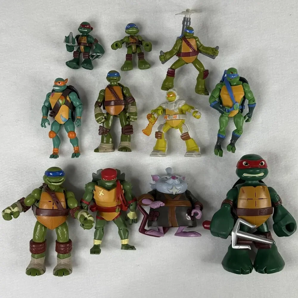 Teenage Mutant Ninja Turtles TMNT Action Figure Lot Toys Leonardo Splinter